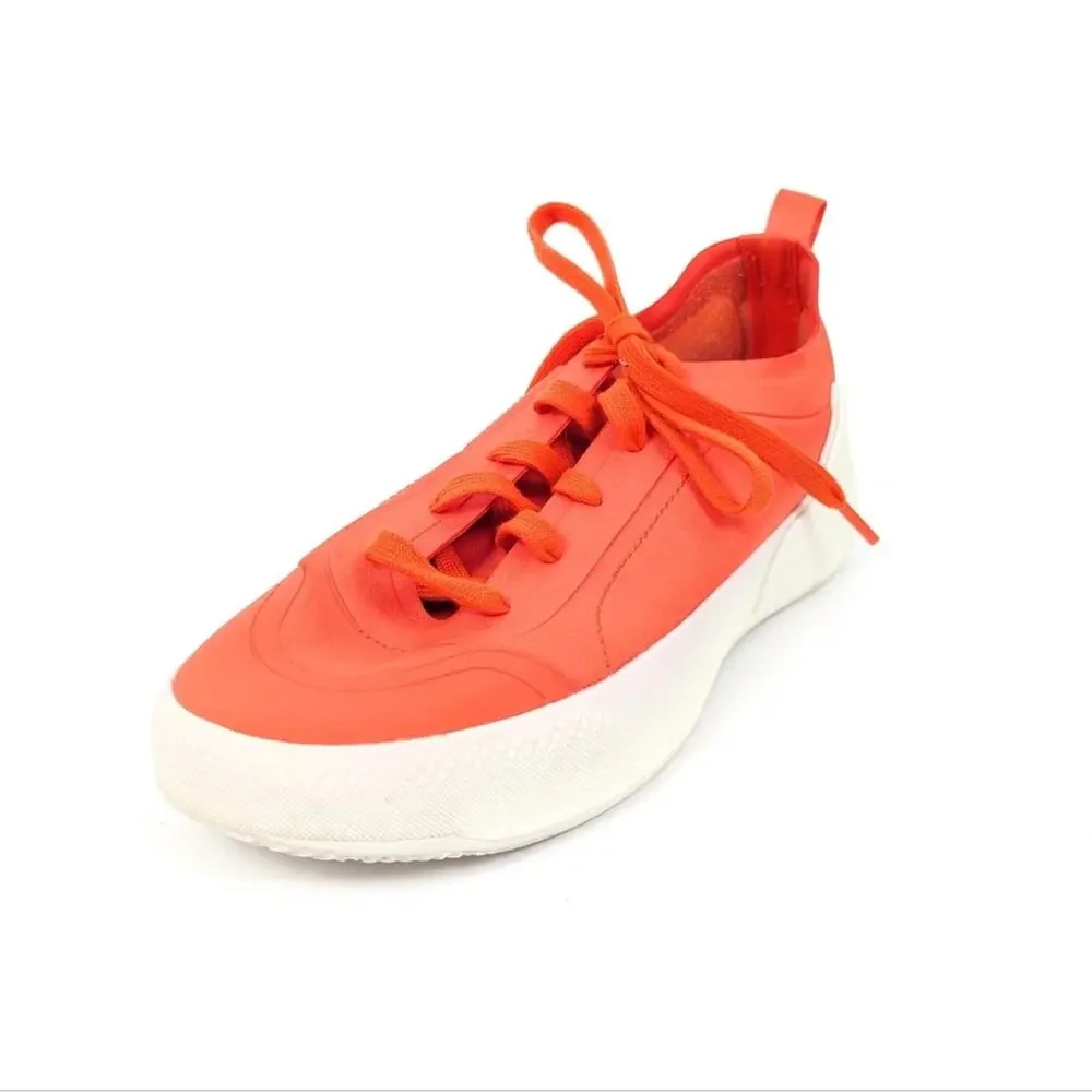 Adidas by Stella McCartney Womens Shoes Orange Treino Lace Up Sneakers Size 7